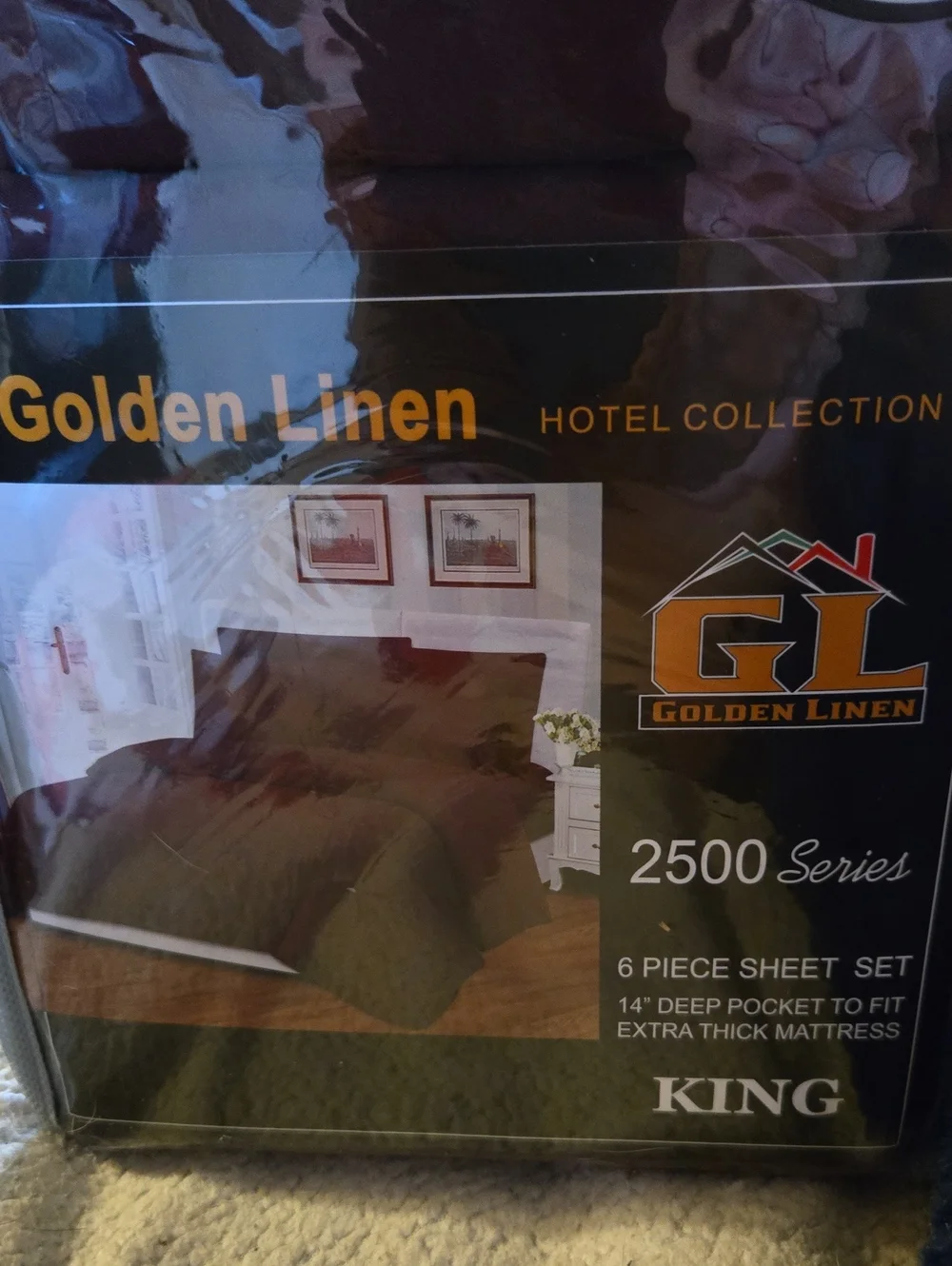 Hotel Collection King Size 6-Piece Sheet Set - Dark Purple No Bundling W/sheets